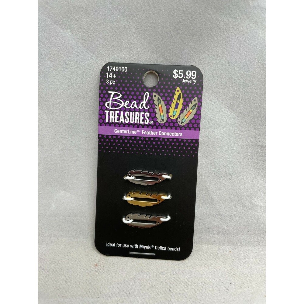 Bead Treasures CenterLine Feather Connectors Jewelry BeadSmith 1749100